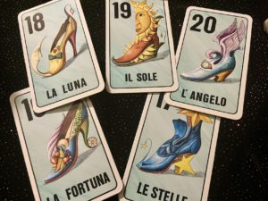 Historic Italian art Shoe Tarot cards