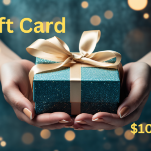 Gift of tarot with Mary Card blue box with gold ribbon